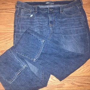 Old Navy The Flirt Blue Reeds Skinny Denim Jeans